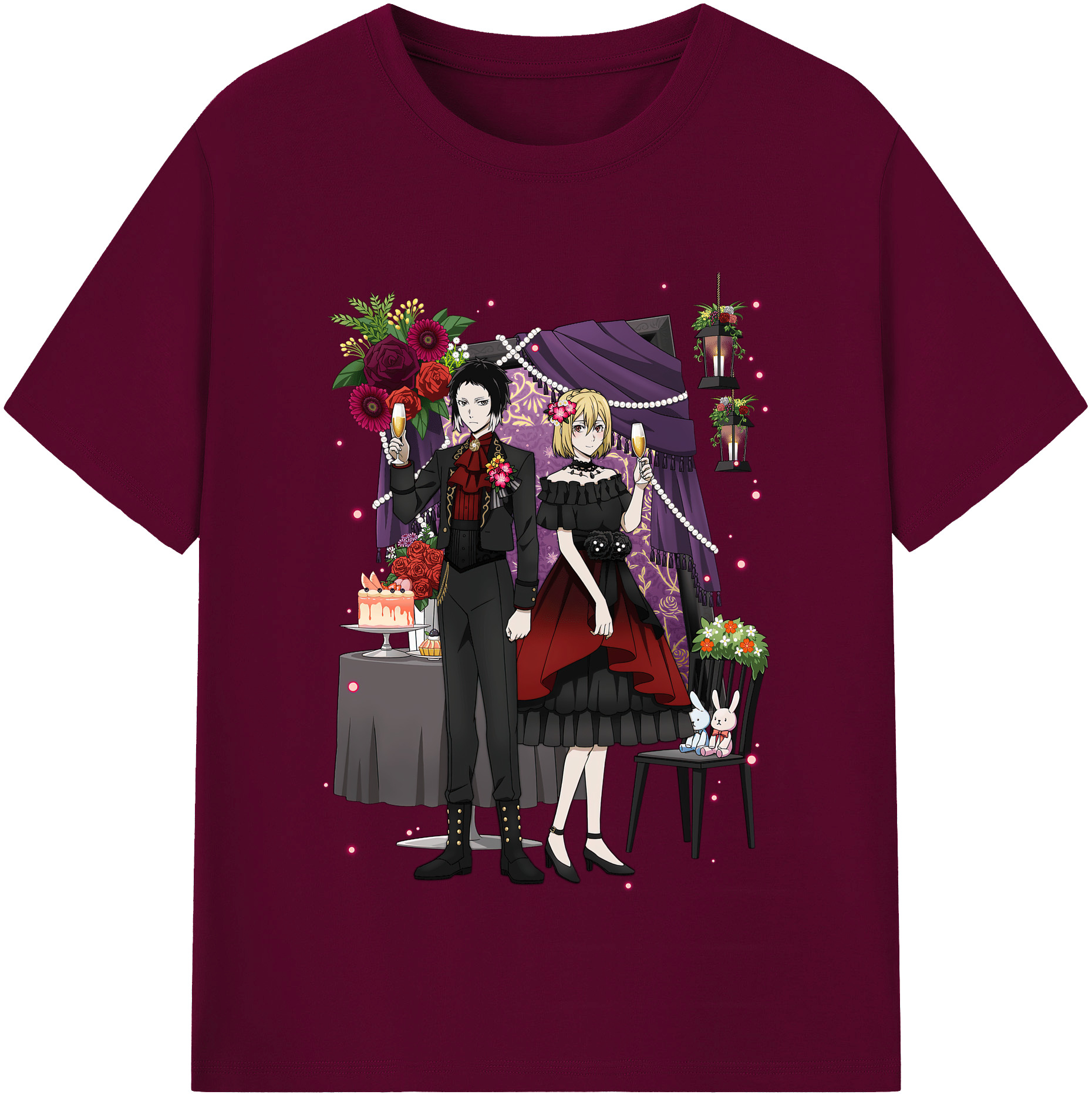 （画像用） 文豪ストレイドッグス Bungo Stray Dogs レディースカジュアルプリントTシャツ（綿100％）